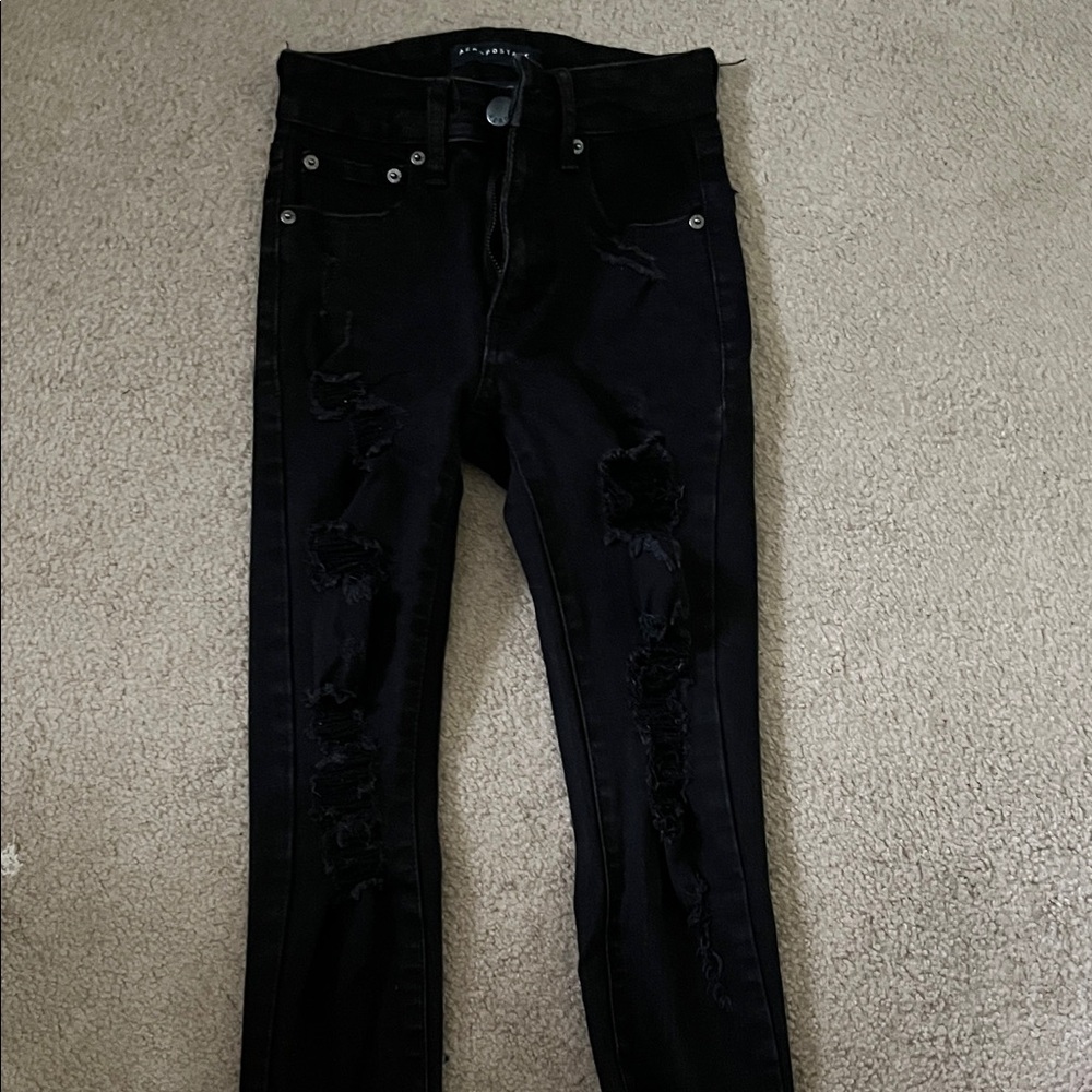 Like New ** Aeropostale Black Skinny Jeans for Women